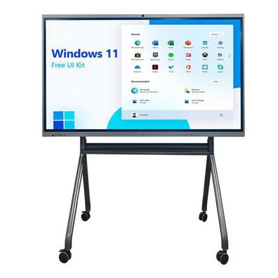 3840x2160 4K painéis de tela 65 polegadas touch screen interativo quadro branco com software e 178 ° H / V ângulo de visão