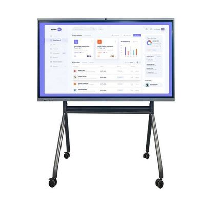 3840x2160 4K painéis de tela 65 polegadas touch screen interativo quadro branco com software e 178 ° H / V ângulo de visão