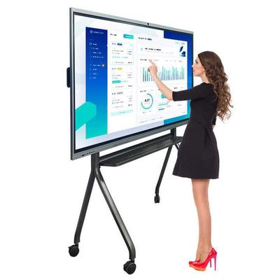 3840x2160 4K painéis de tela 65 polegadas touch screen interativo quadro branco com software e 178 ° H / V ângulo de visão