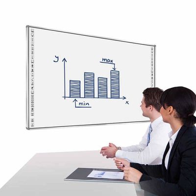 Tecnologia de toque infravermelho de 86 polegadas de tabuleiro branco digital inteligente para treinamento educacional e recursos interativos