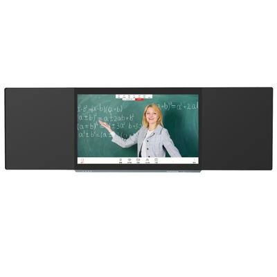 75" Smart Digital Blackboard Infravermelho 40 Contatos Interativo Escola Sala de aula de ensino Tabuleiro branco com Acessórios Eraser
