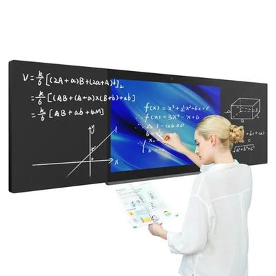 75" Smart Digital Blackboard Infravermelho 40 Contatos Interativo Escola Sala de aula de ensino Tabuleiro branco com Acessórios Eraser