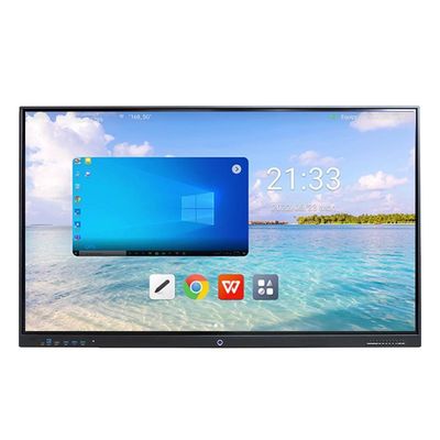 Anti-Relâmpago Vidro Interativo Touch Screen Tabuleiro Android 8+128G Win 10 11 40 Toque de Ponto