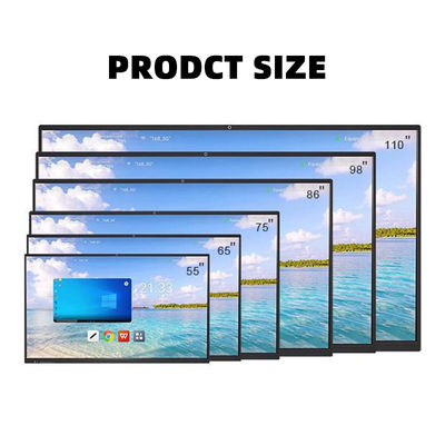 Anti-Relâmpago Vidro Interativo Touch Screen Tabuleiro Android 8+128G Win 10 11 40 Toque de Ponto